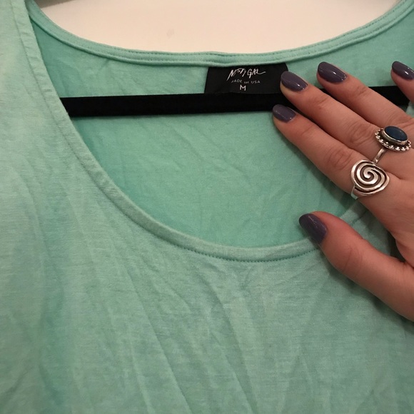 🖤5/$20 Nasty Gal Turquoise Flowy Top - Picture 3 of 5